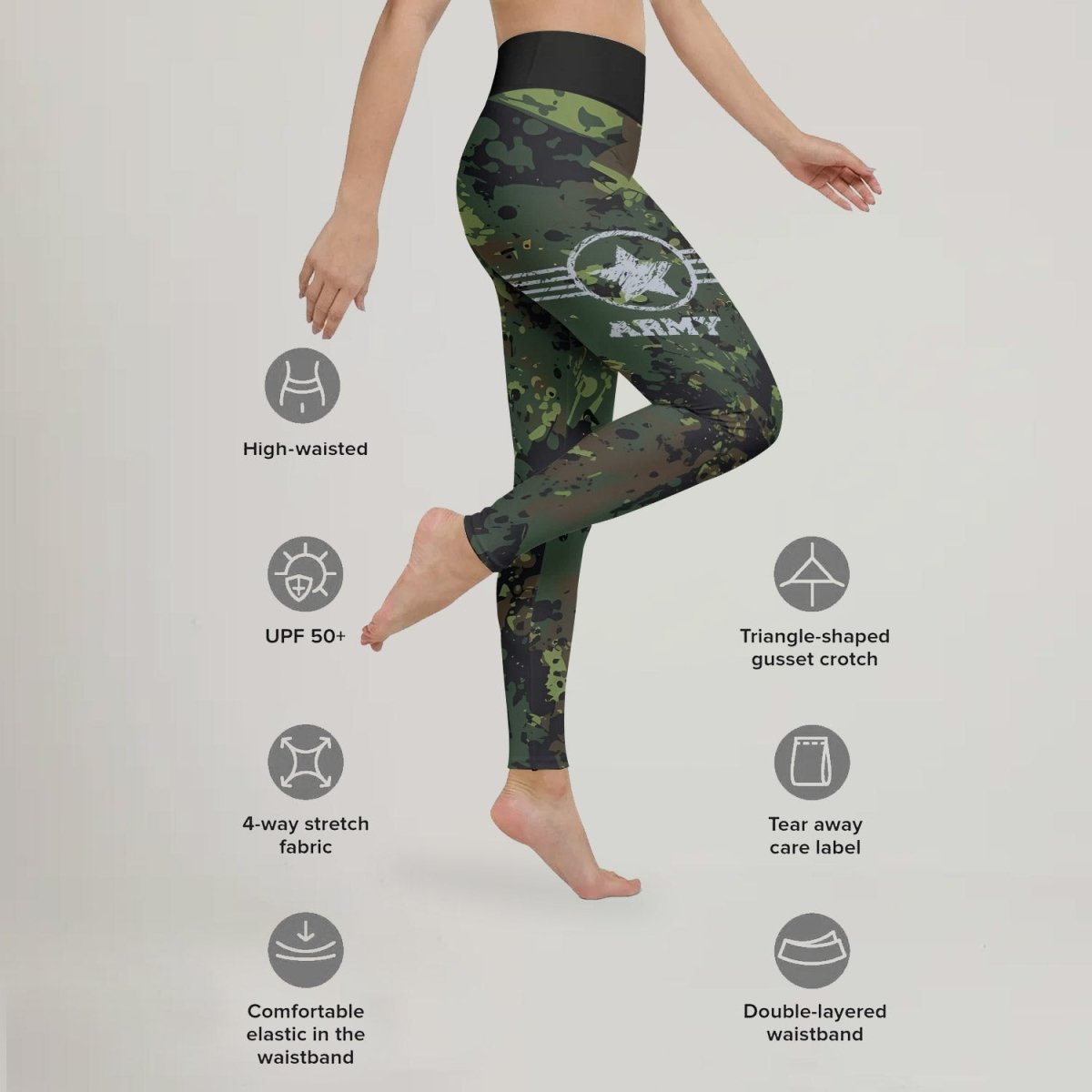 Jungle Army Leggings - BattleFitGear