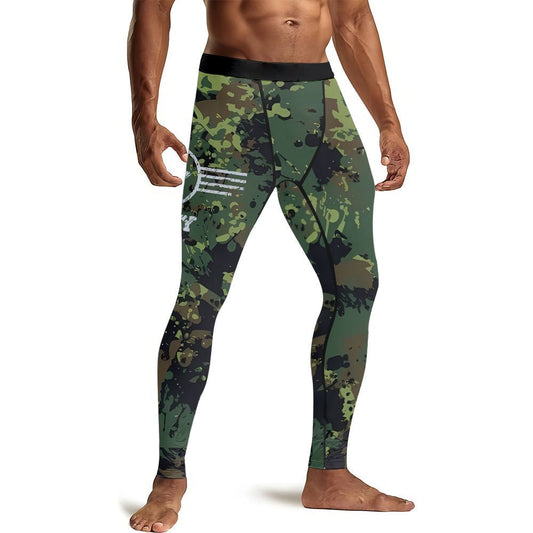 Jungle Army Men's Compression Leggings - BattleFitGear