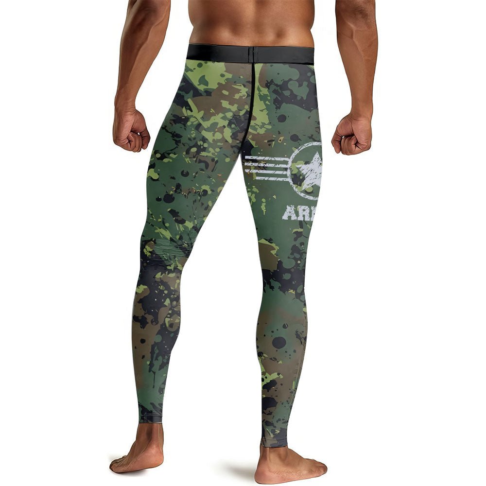 Jungle Army Men's Compression Leggings - BattleFitGear