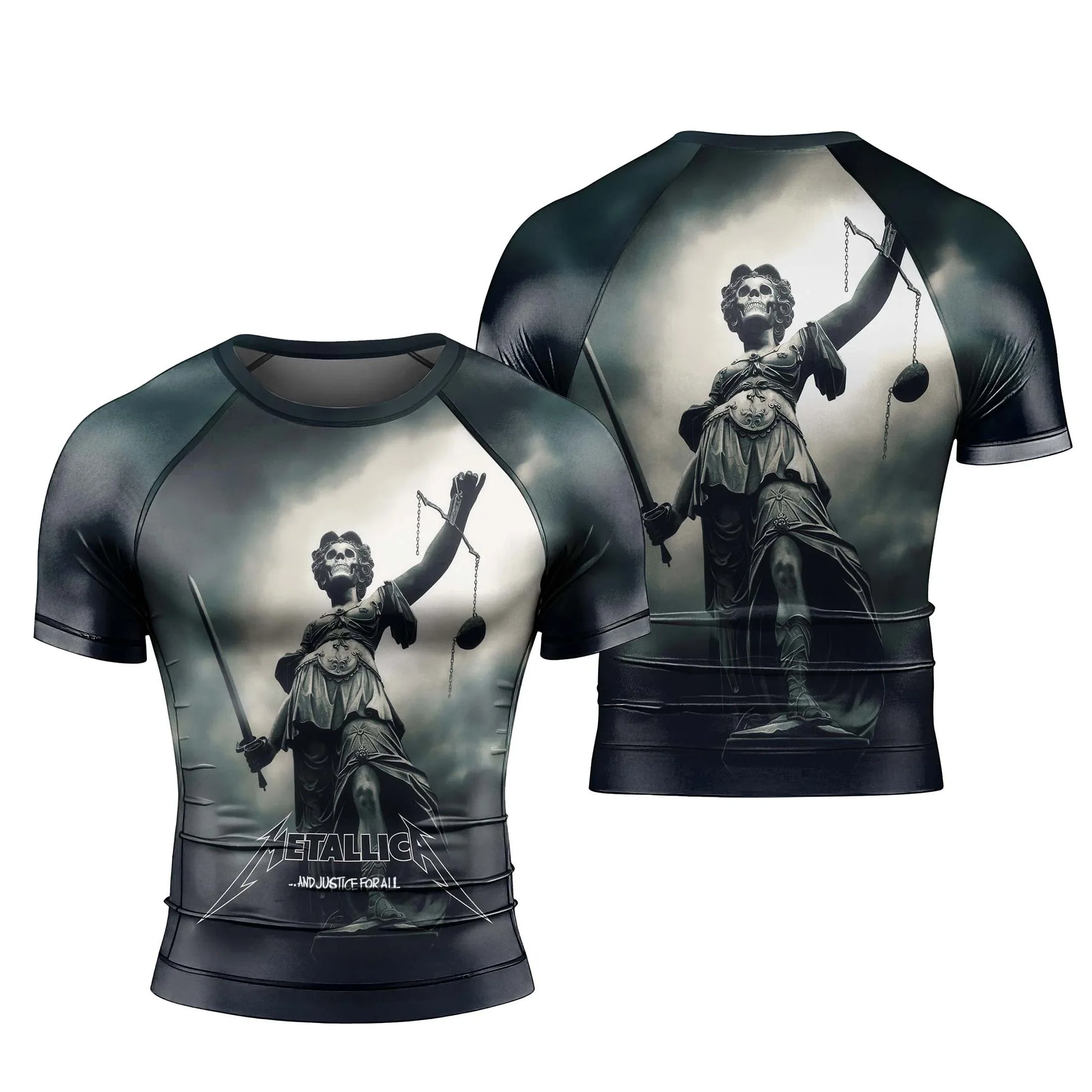 Justice for All Men's Short Sleeve Rash Guard