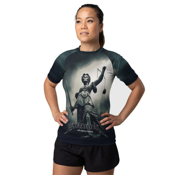 Justice for All Women's Short Sleeve Rash Guard