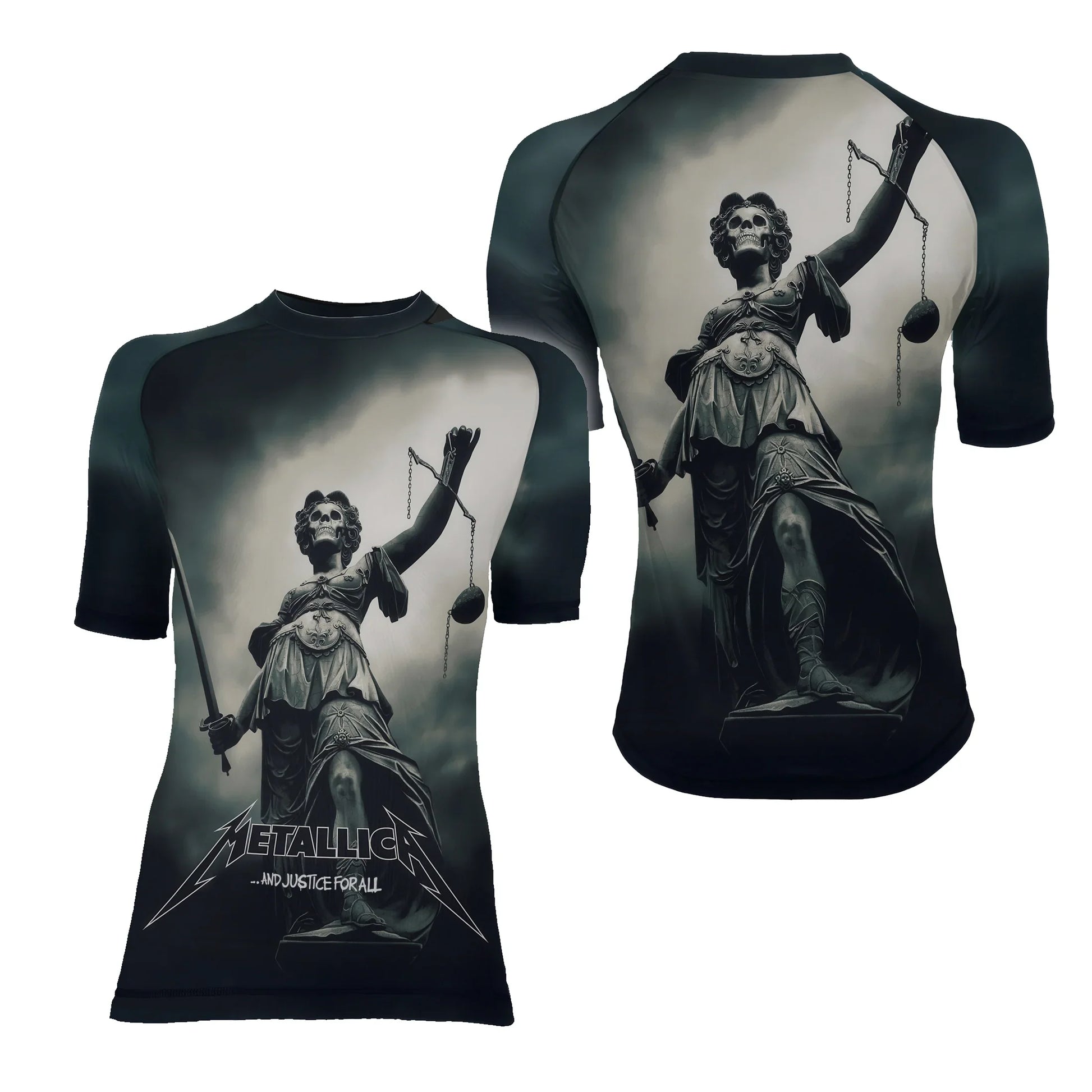 Justice for All Women's Short Sleeve Rash Guard