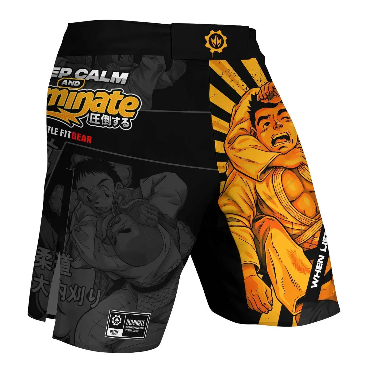 Keep Calm Dominate Fight Shorts