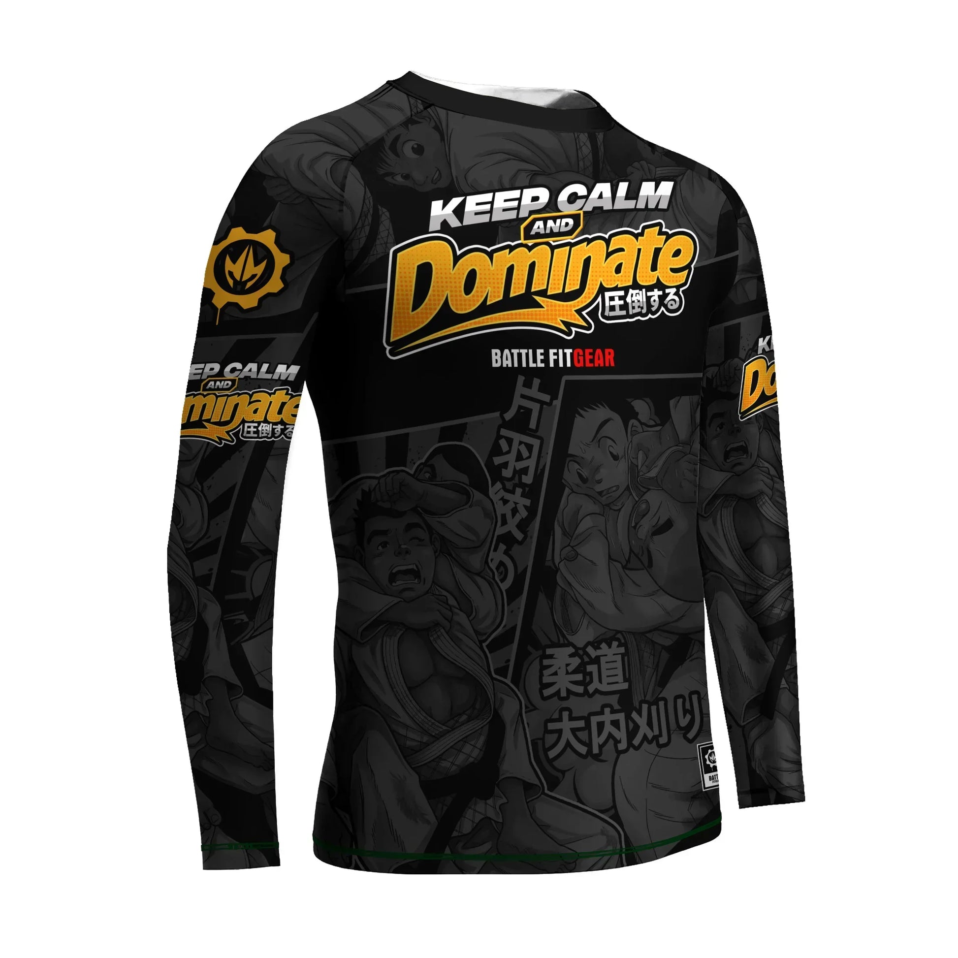 Keep Calm Dominate Kids Rash Guard