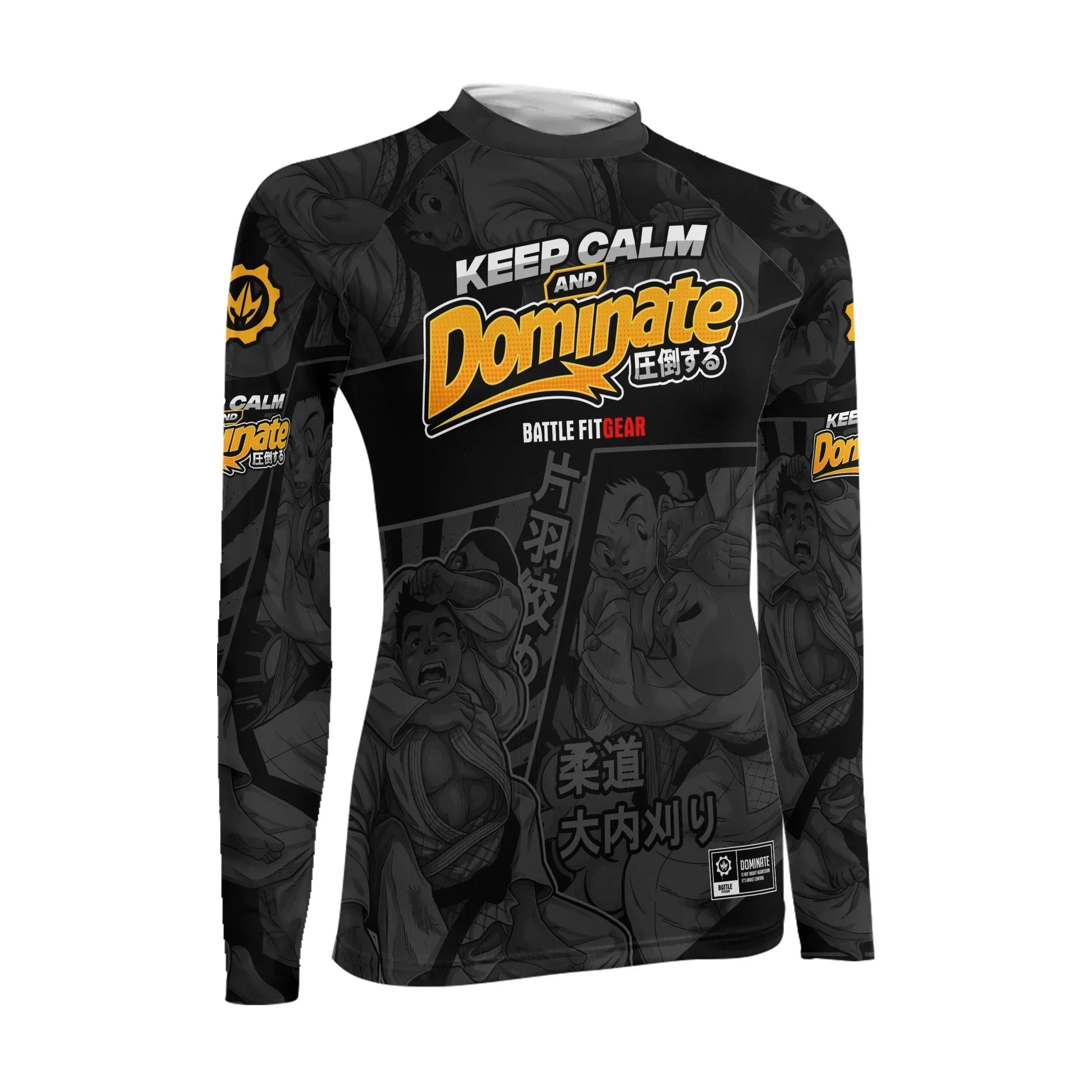Keep Calm Dominate Women's Long Sleeve Rash Guard