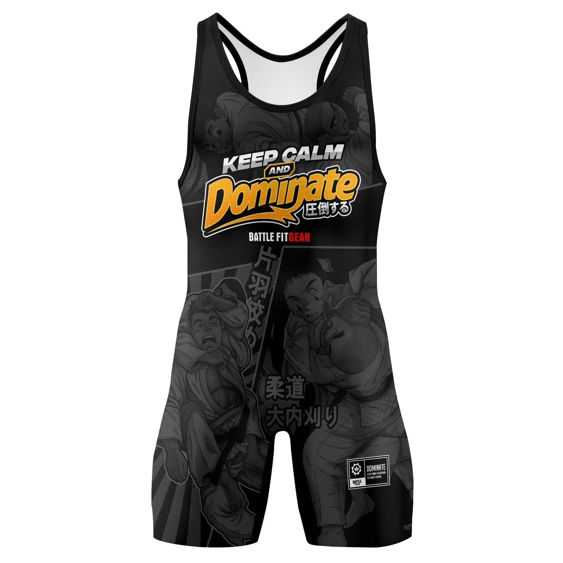 Keep Calm Dominate Wrestling Singlets