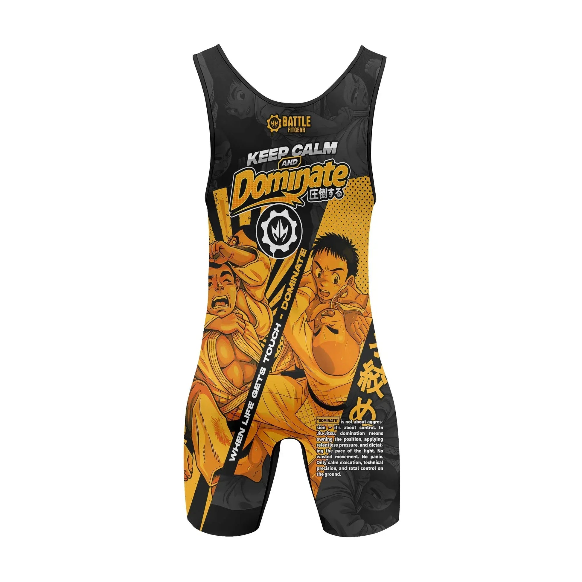 Keep Calm Dominate Wrestling Singlets