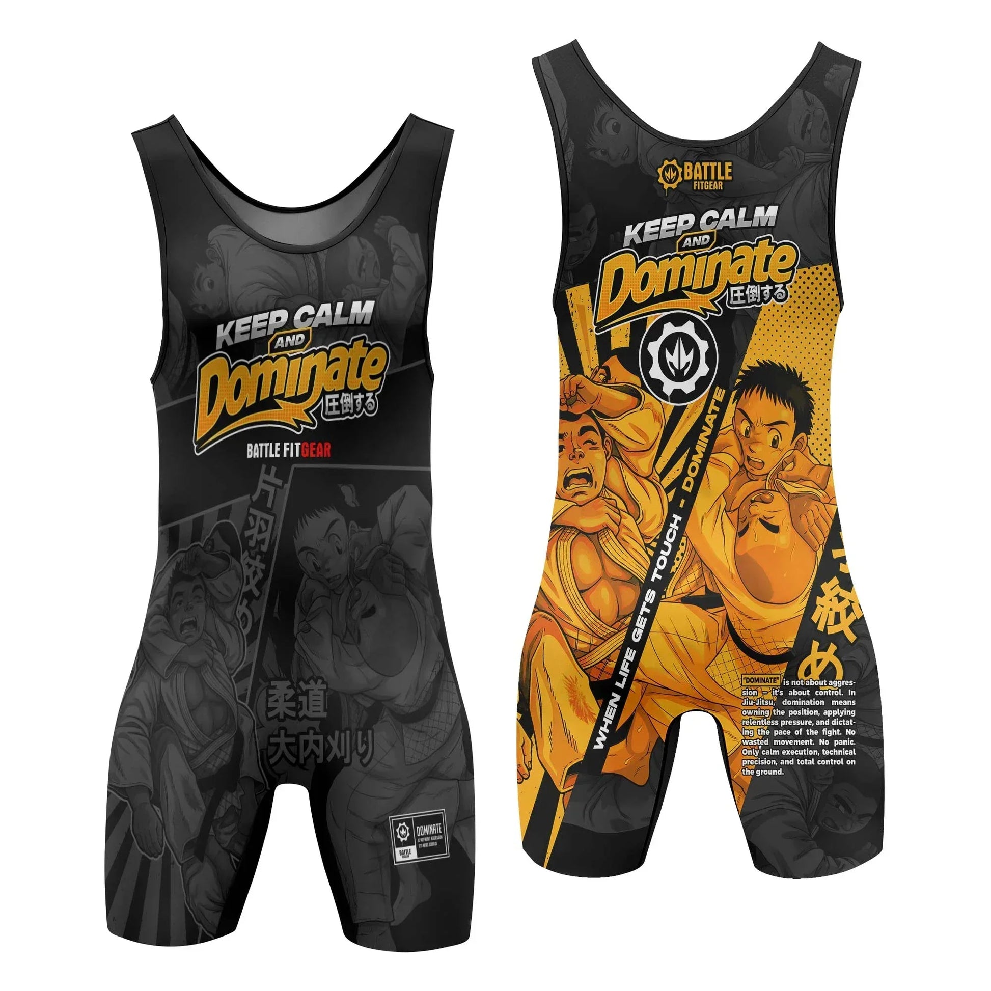 Keep Calm Dominate Wrestling Singlets