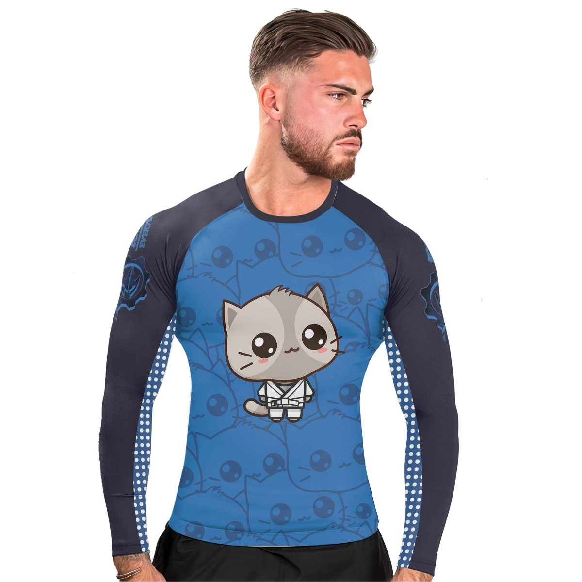 Kimeora Pink Men's Long Sleeve Rash Guard - BattleFitGear