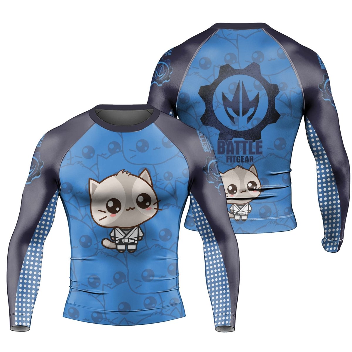 Kimeora Pink Men's Long Sleeve Rash Guard - BattleFitGear