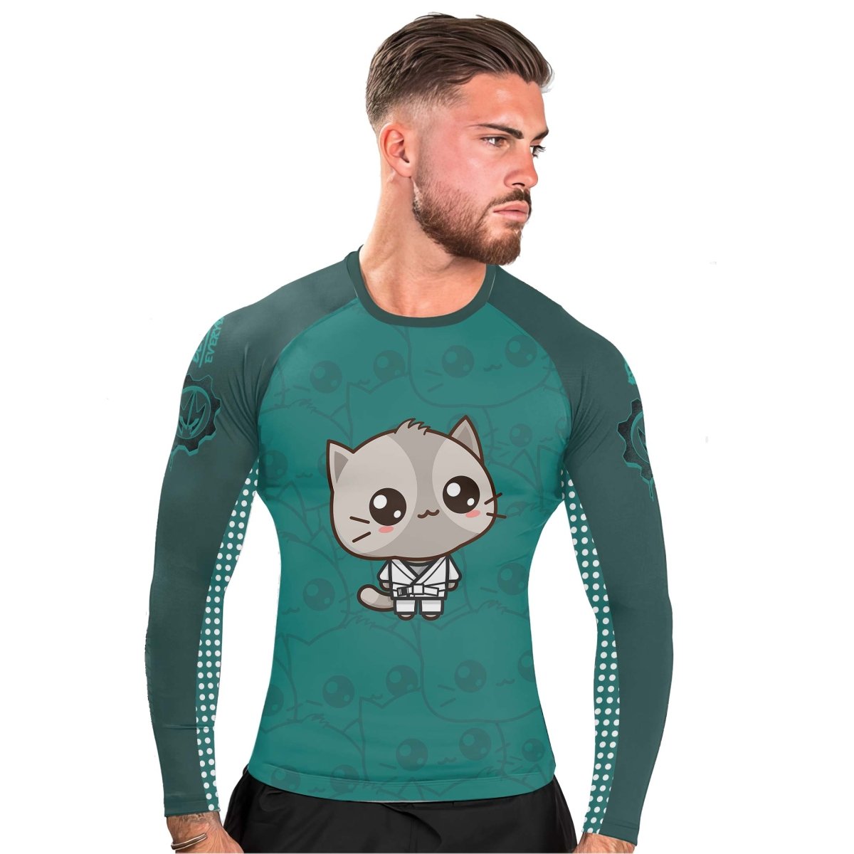 Kimeora Pink Men's Long Sleeve Rash Guard - BattleFitGear