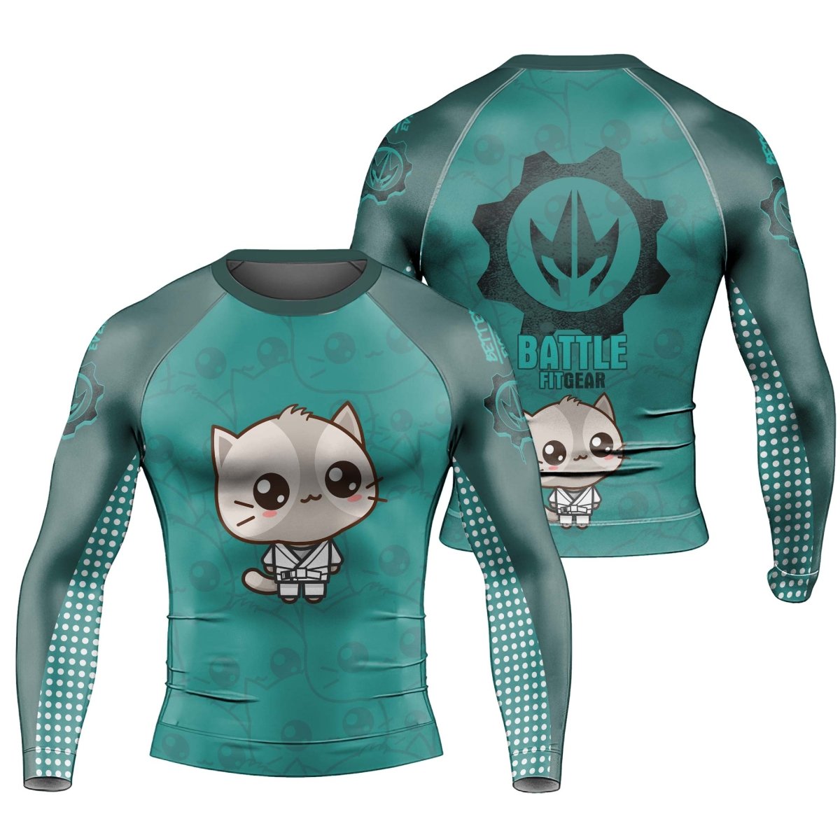 Kimeora Pink Men's Long Sleeve Rash Guard - BattleFitGear