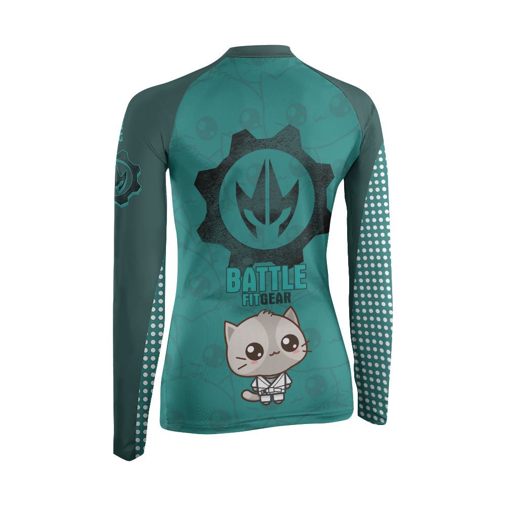 Kimeora Pink Women's Long Sleeve Rash Guard - BattleFitGear