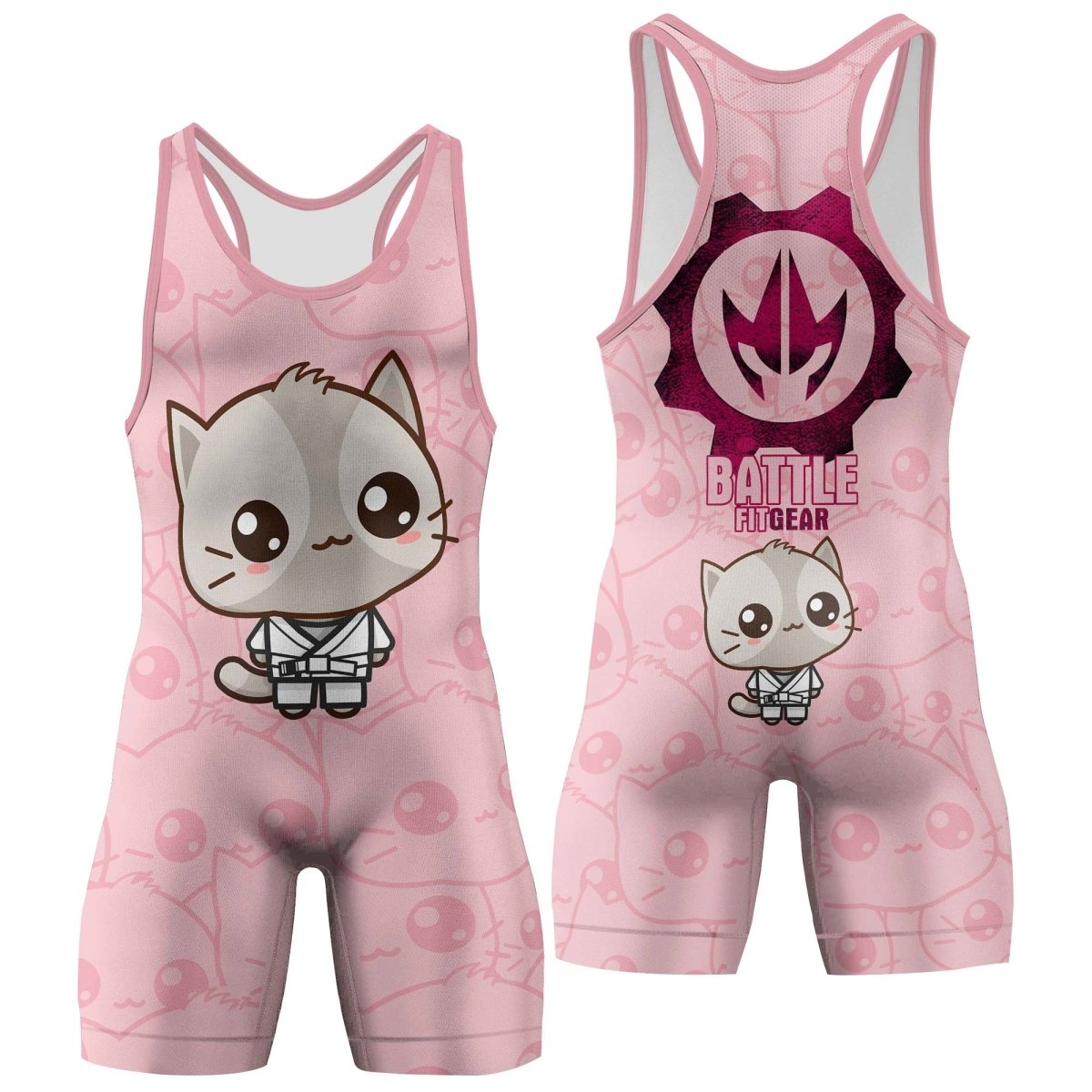 Kimeora Pink Ranked Wrestling Singlets - BattleFitGear