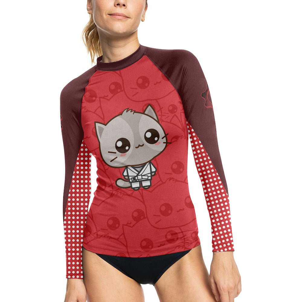 Kimeora Pink Women's Long Sleeve Rash Guard - BattleFitGear