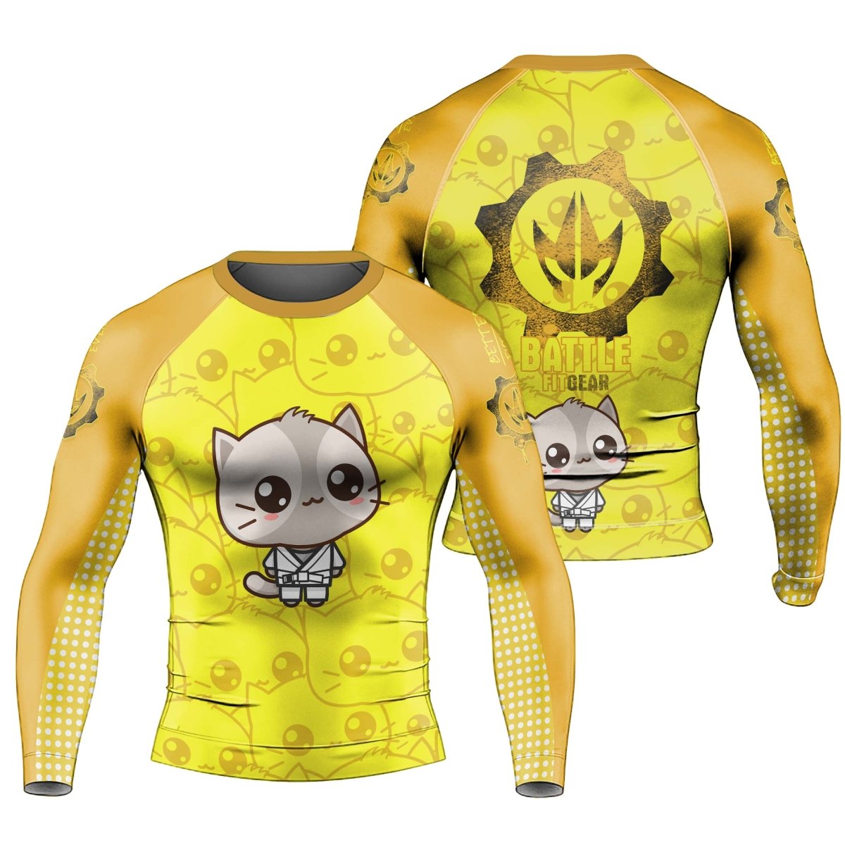 Kimeora Pink Men's Long Sleeve Rash Guard - BattleFitGear