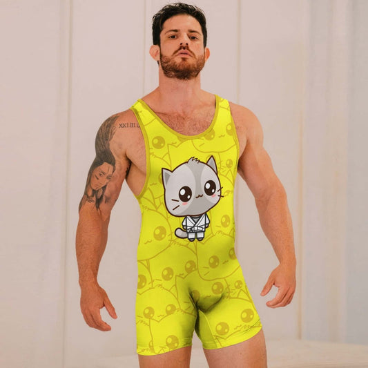 Kimeora Yellow Ranked Wrestling Singlets - BattleFitGear