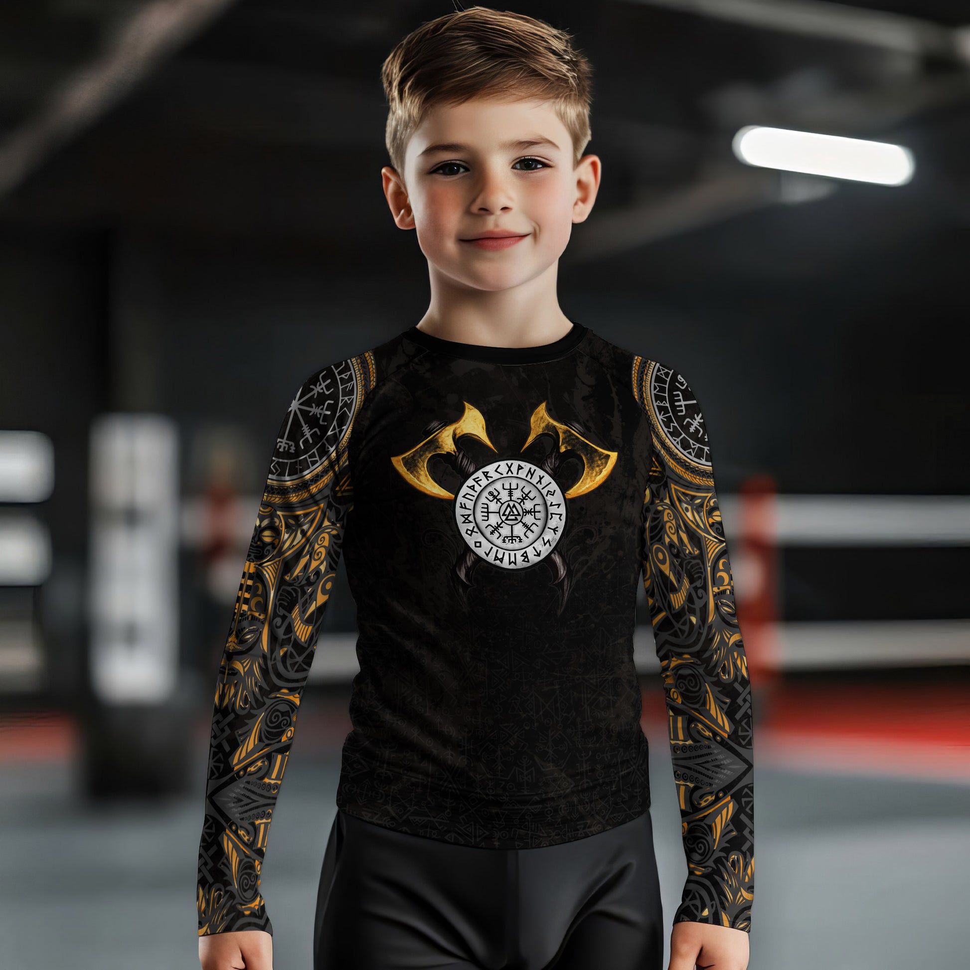 King Ragnar Lodbrok Kids Rash Guard