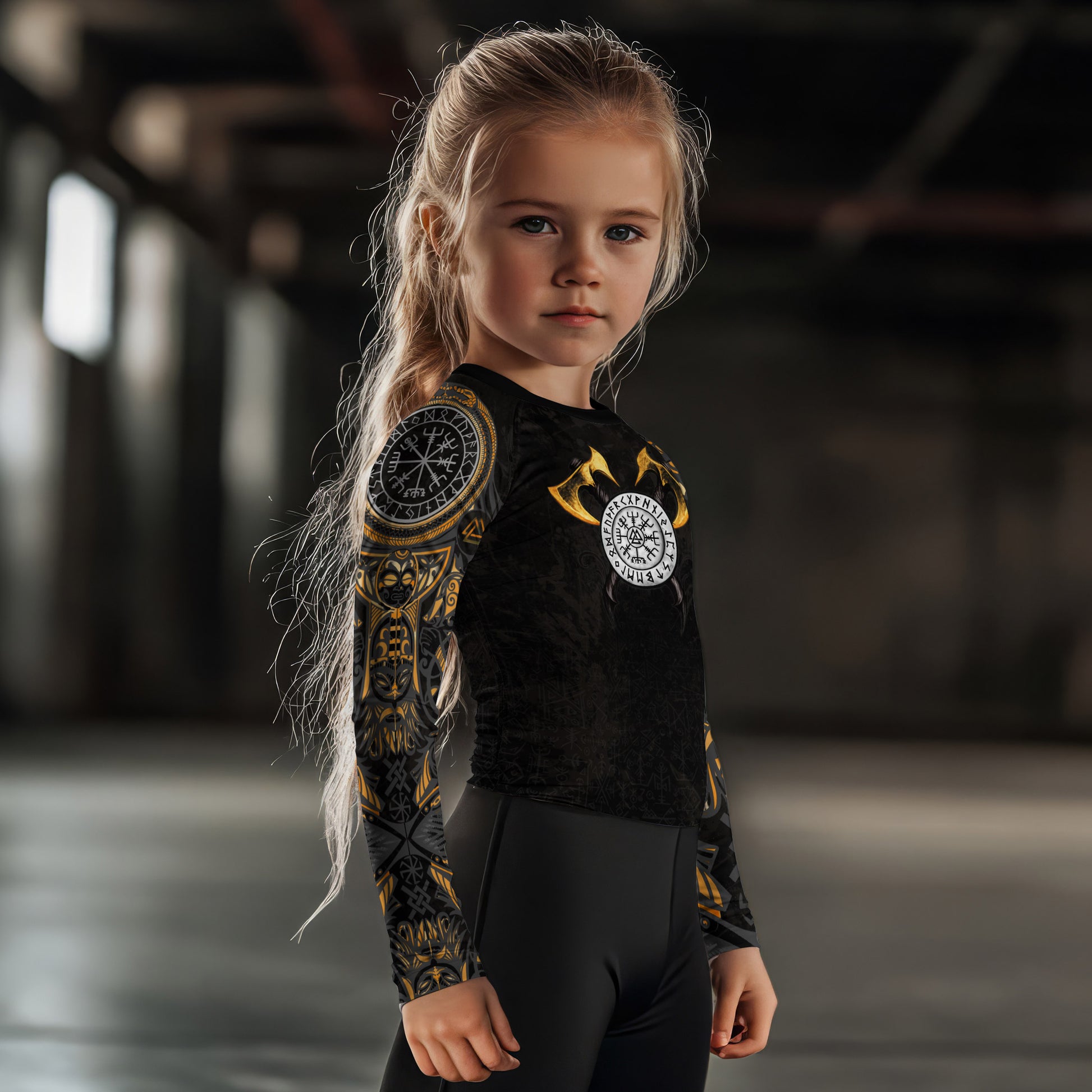 King Ragnar Lodbrok Kids Rash Guard