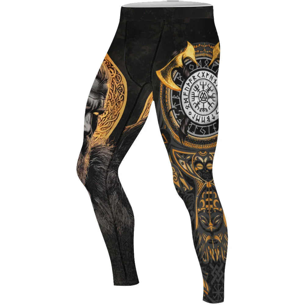 King Ragnar Lodbrok Men's Compression Leggings