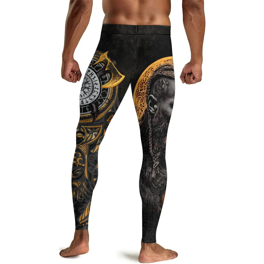 King Ragnar Lodbrok Men's Compression Leggings