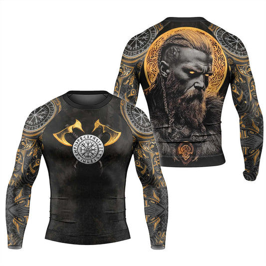 King Ragnar Lodbrok Men's Long Sleeve Rash Guard
