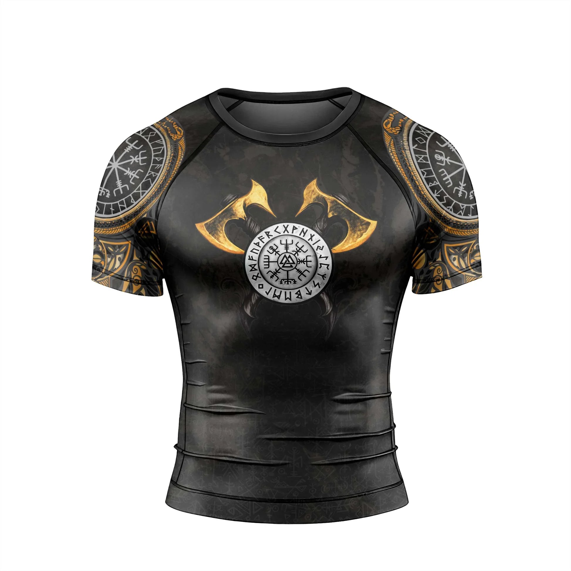 King Ragnar Lodbrok Men's Short Sleeve Rash Guard