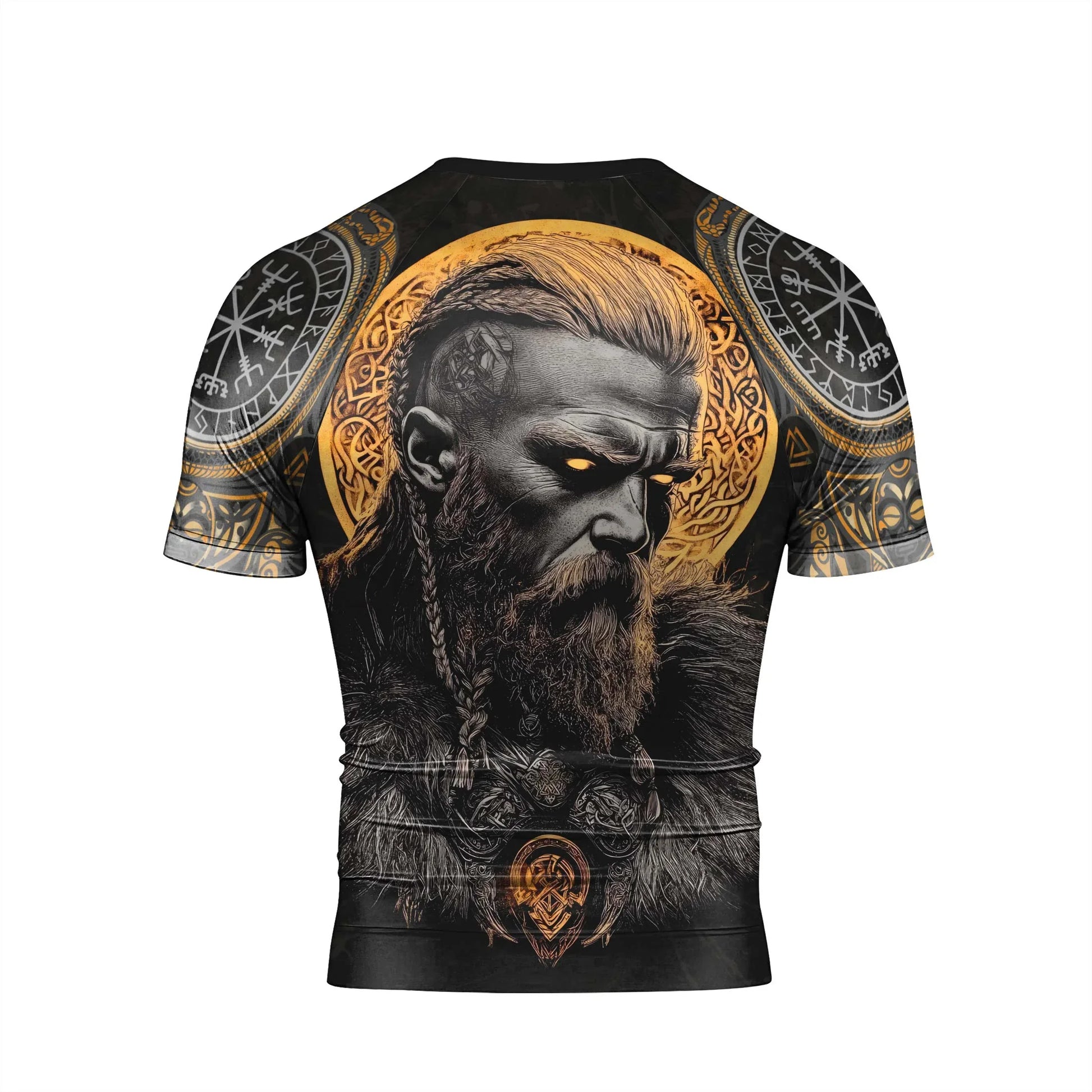 King Ragnar Lodbrok Men's Short Sleeve Rash Guard
