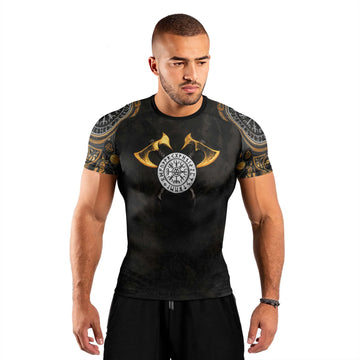 King Ragnar Lodbrok Men's Short Sleeve Rash Guard