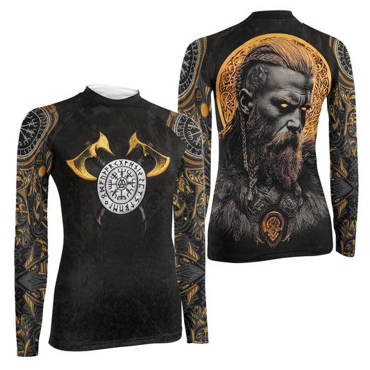 King Ragnar Lodbrok Women's Long Sleeve Rash Guard
