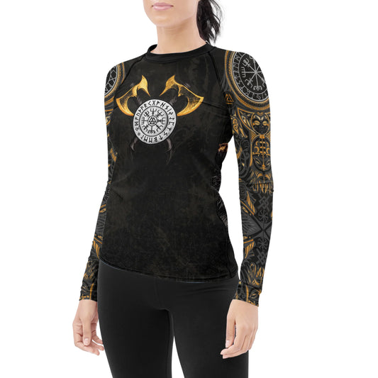 King Ragnar Lodbrok Women's Long Sleeve Rash Guard