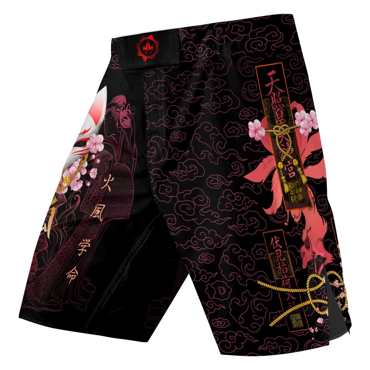 Kitsune Mask Fight Shorts - BattleFitGear