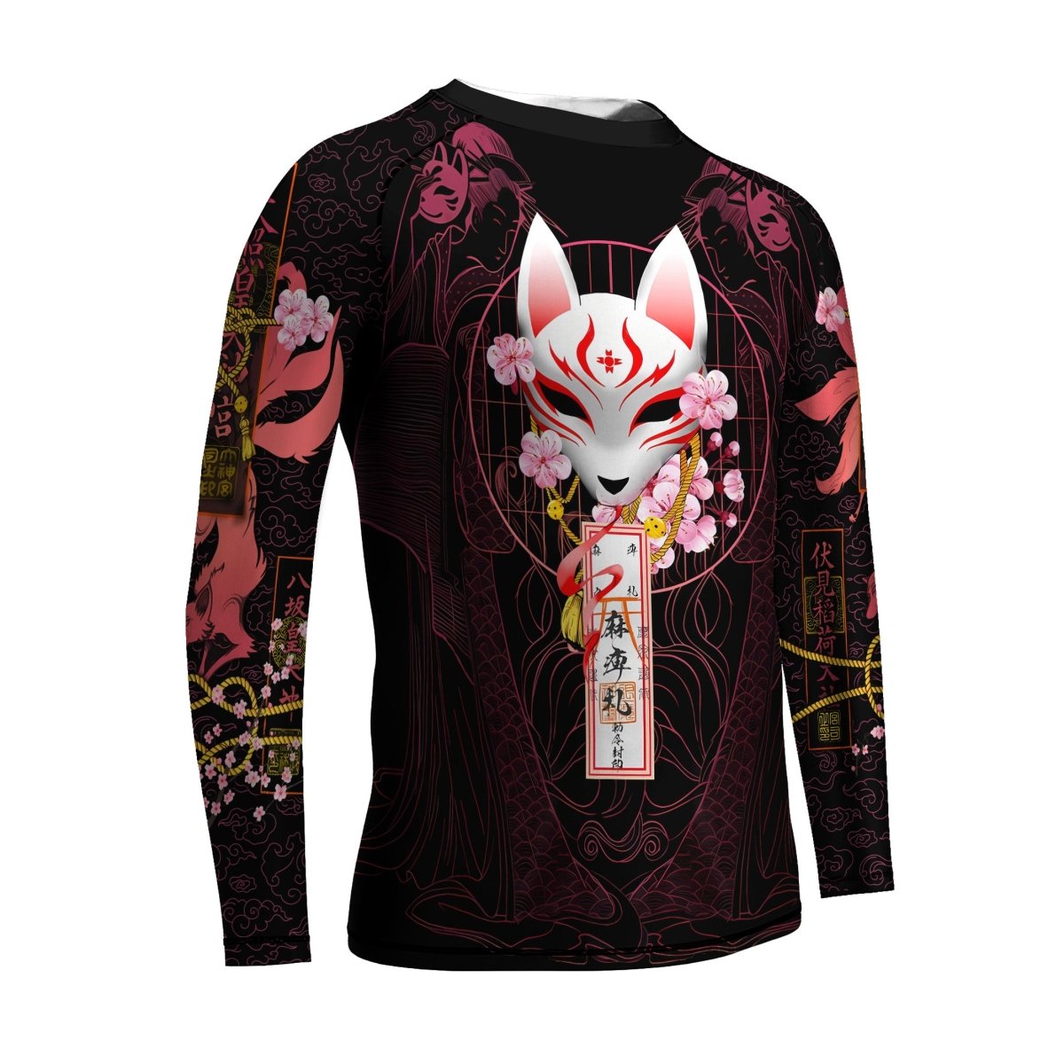 Kitsune Mask Kids Rash Guard - BattleFitGear