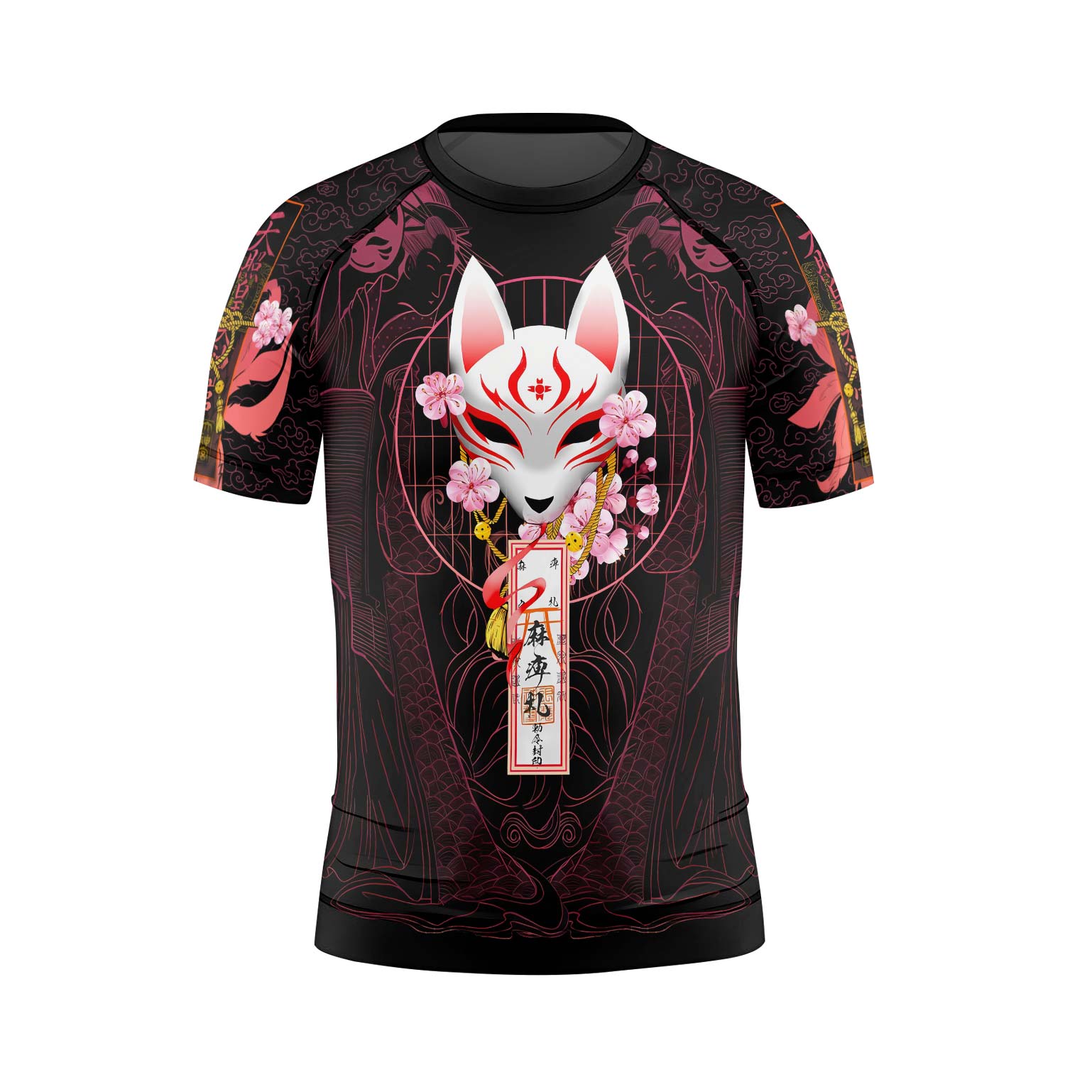 Kitsune Mask Kids Rash Guard - BattleFitGear