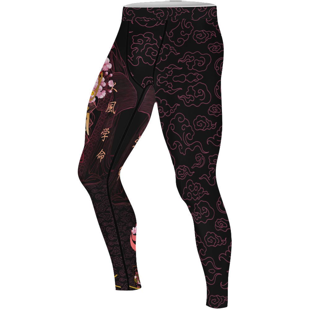 Kitsune Mask Men's Compression Leggings - BattleFitGear