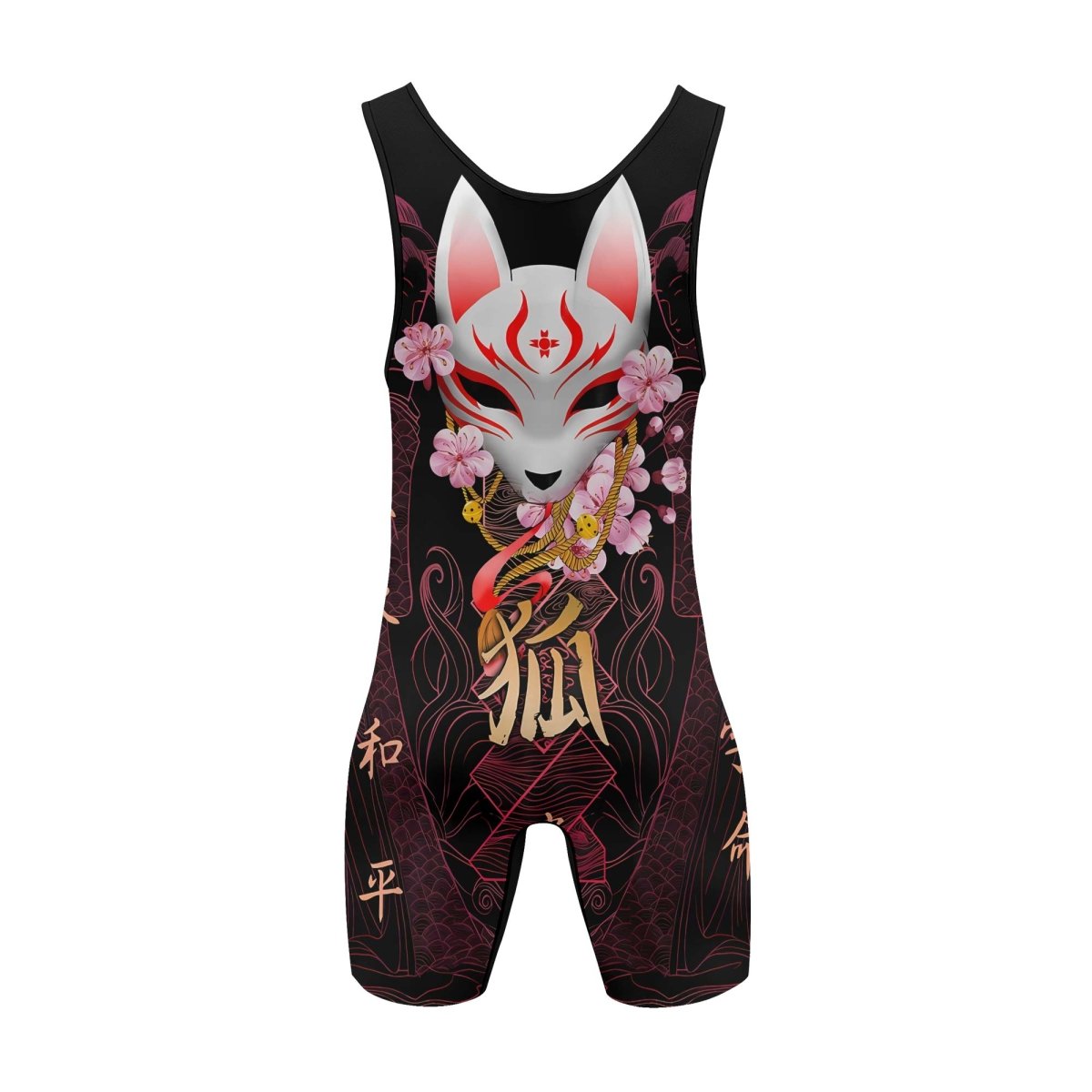 Kitsune Mask Wrestling Singlets - BattleFitGear