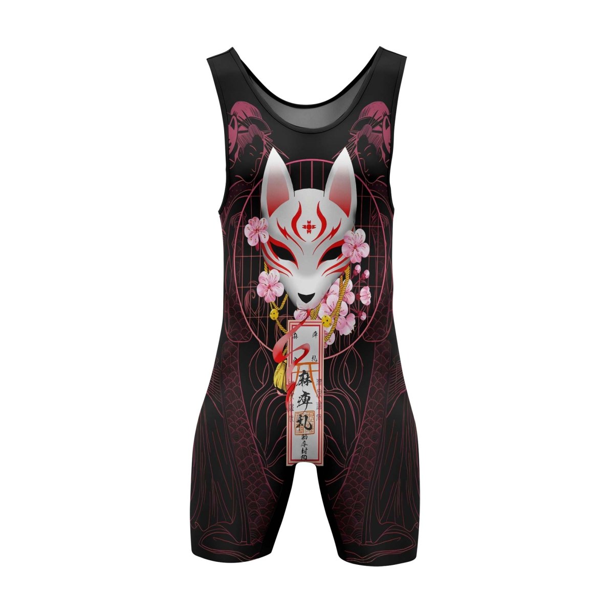 Kitsune Mask Wrestling Singlets - BattleFitGear