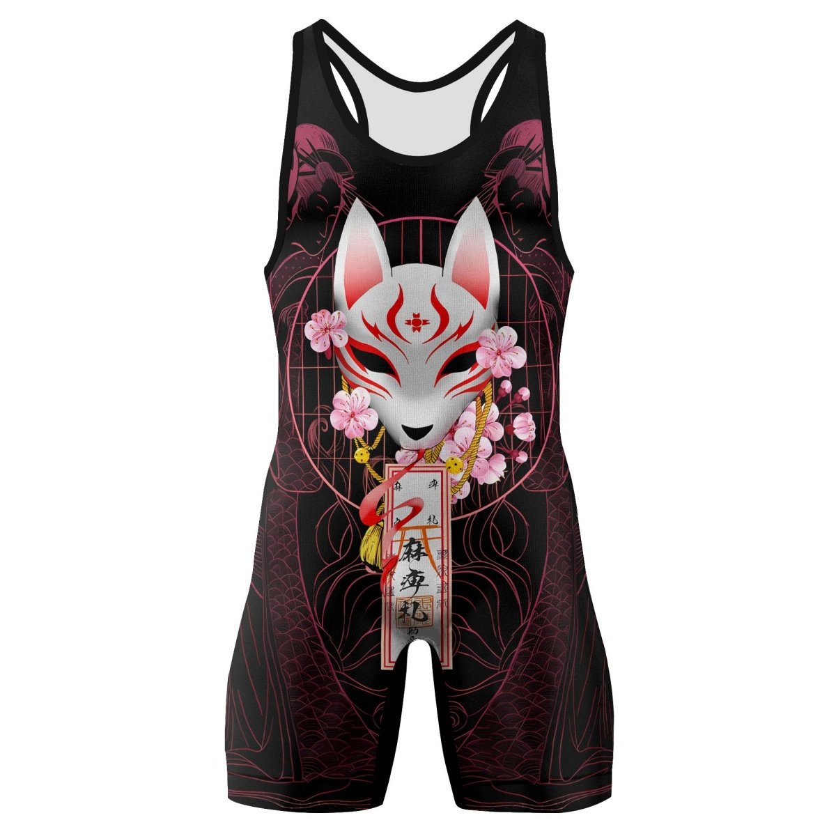 Kitsune Mask Wrestling Singlets - BattleFitGear