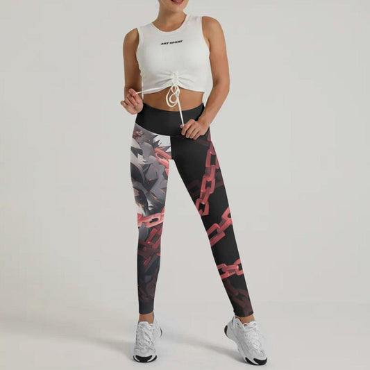 Warrior Panda Skull Leggings - BattleFitGear