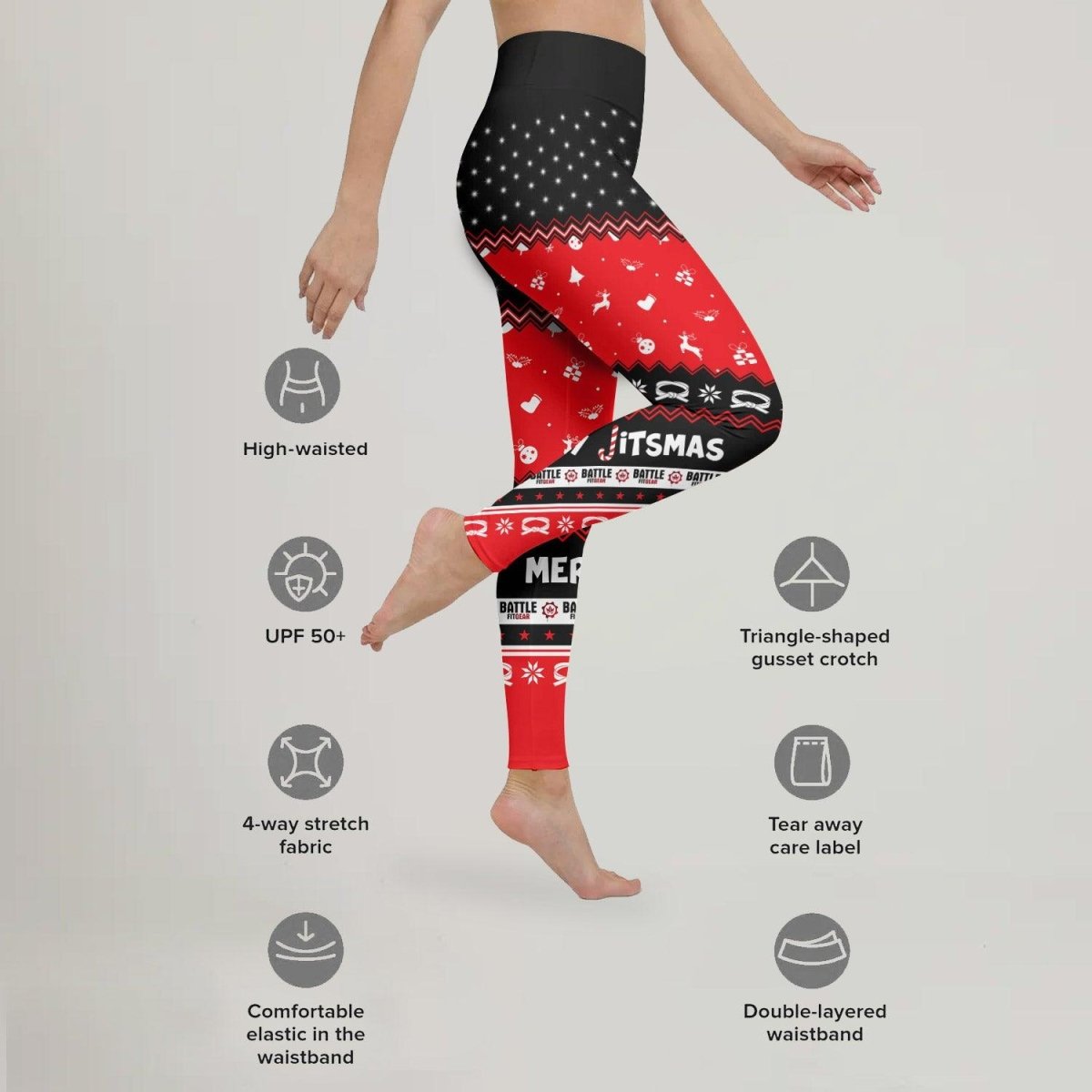 Villain Santa Claus Jitsmas Leggings - BattleFitGear