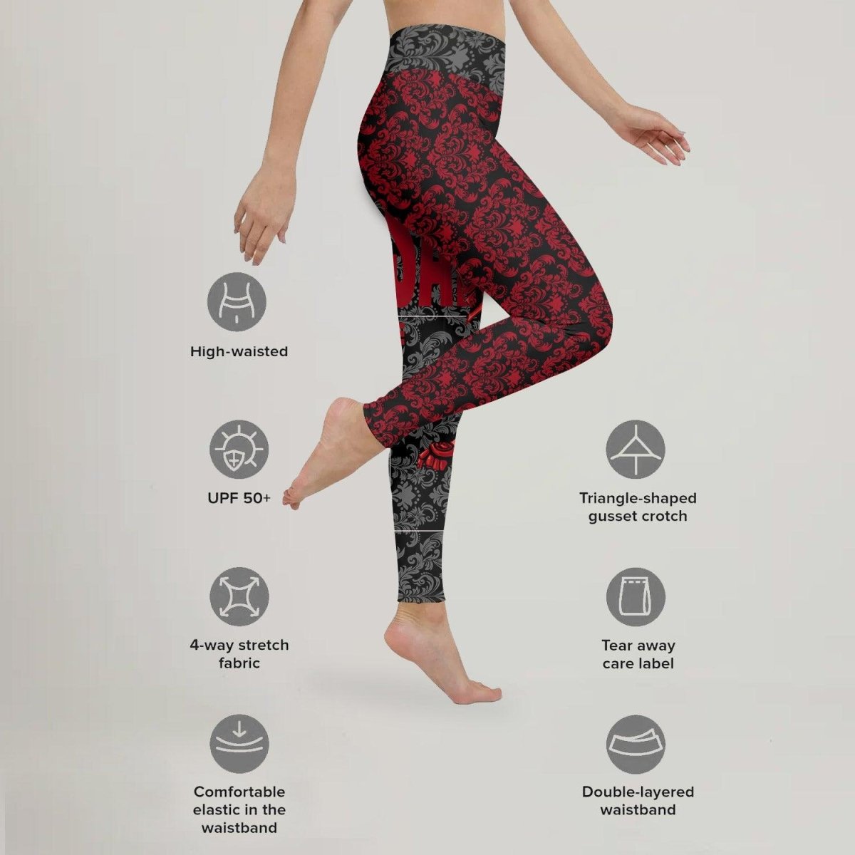 Samurai Fern Leggings - BattleFitGear