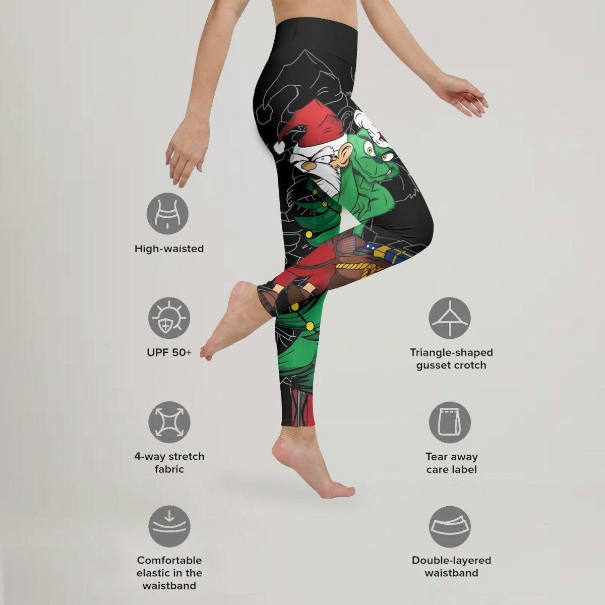 Grinch Christmas Leggings - BattleFitGear