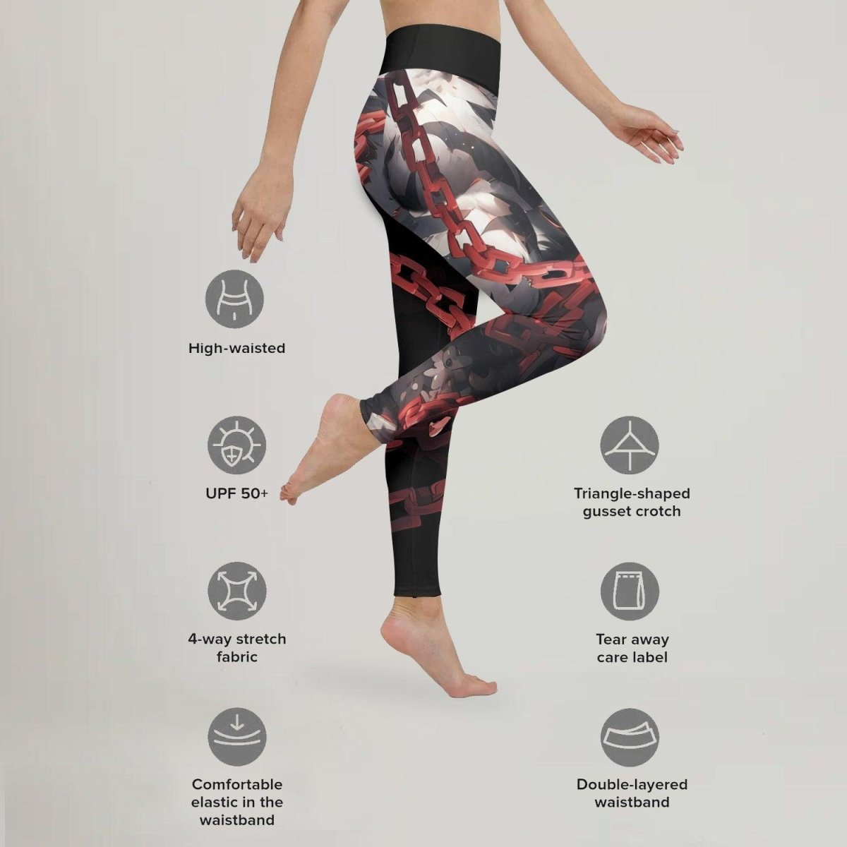 Warrior Panda Skull Leggings - BattleFitGear