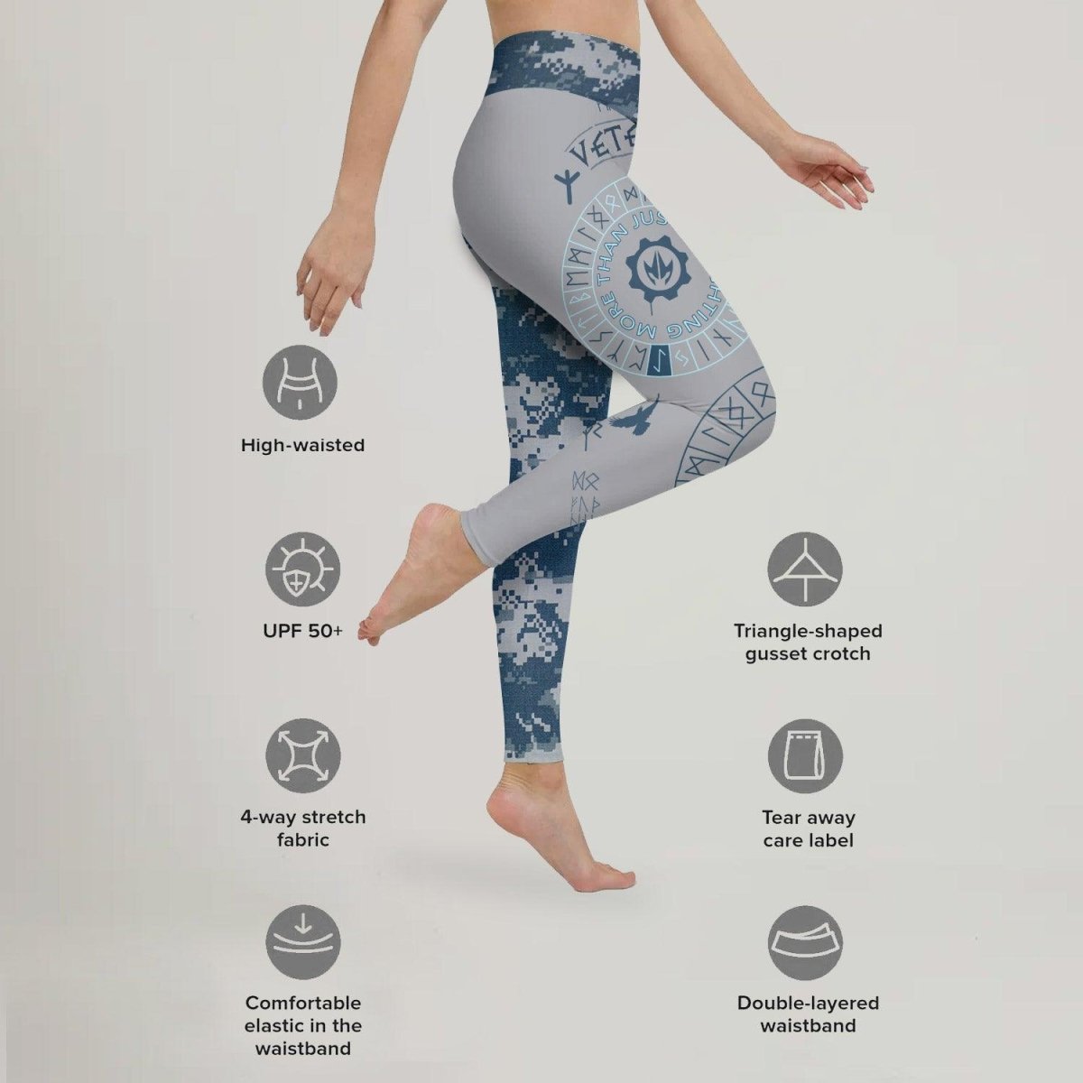 Navy Veteran Viking Leggings - BattleFitGear