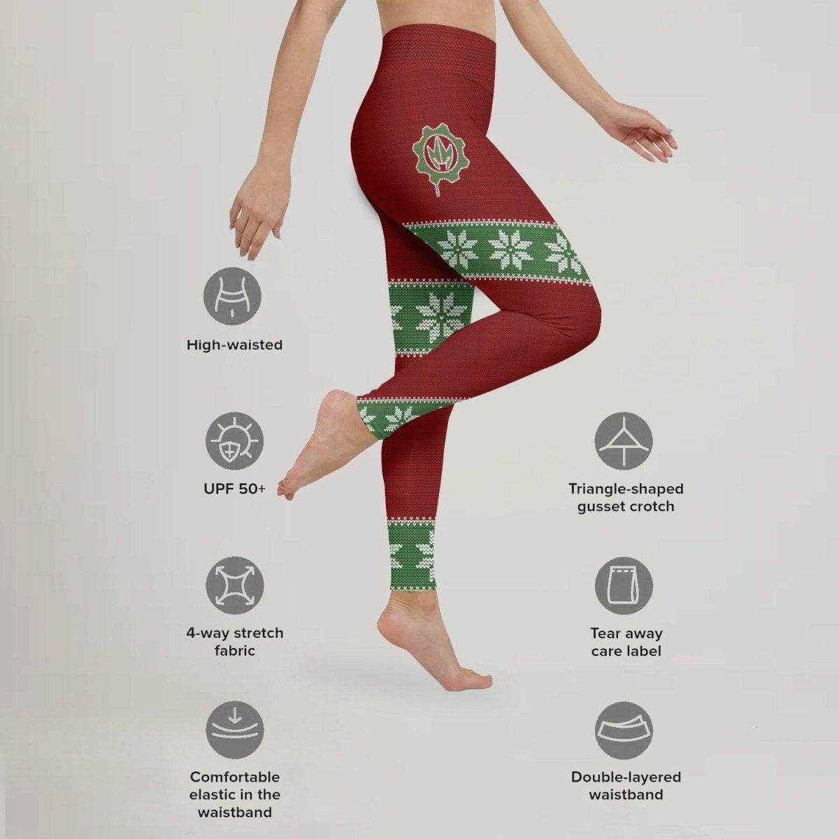 Santa & Satan Christmas Leggings - BattleFitGear