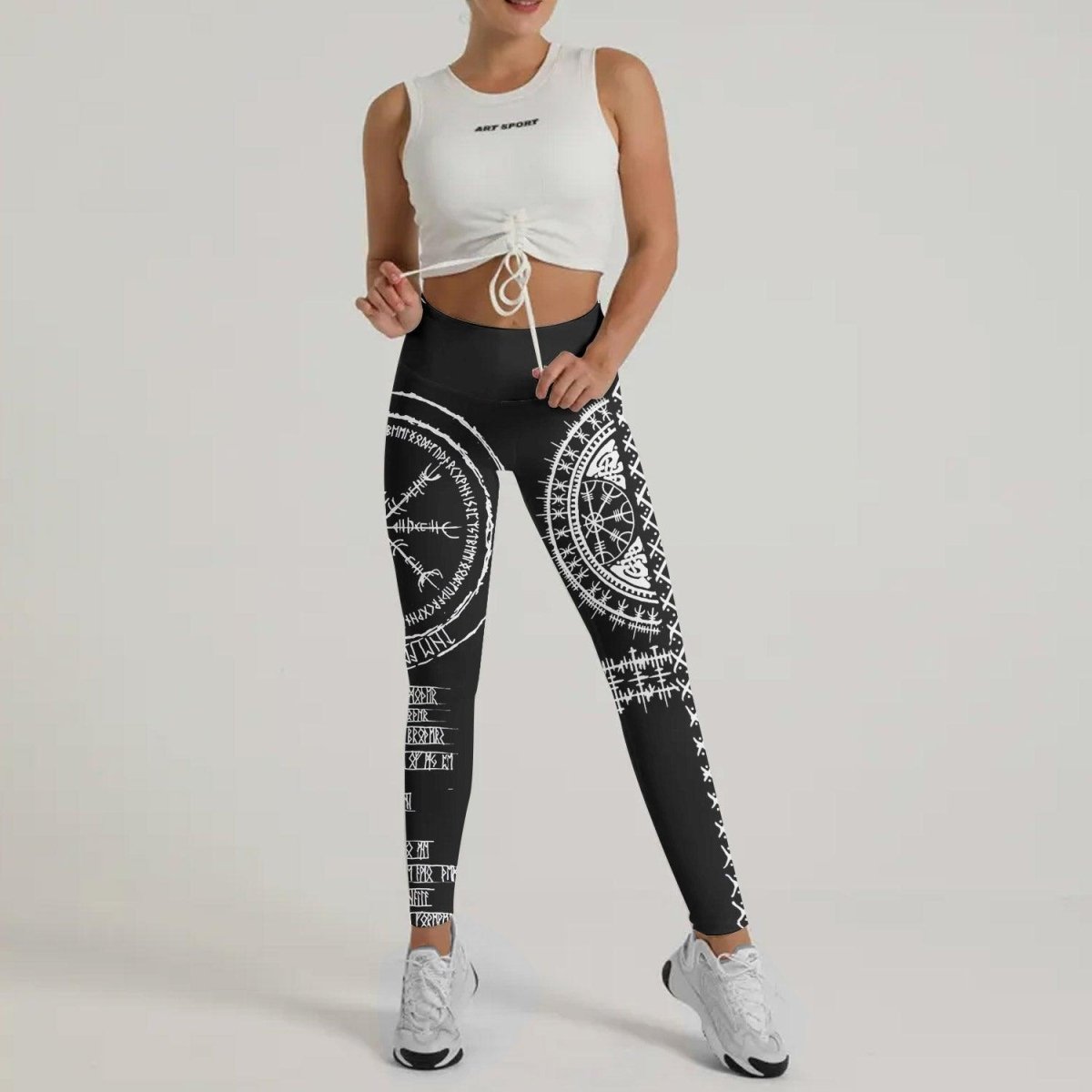 Vikings Shield Runes Leggings - BattleFitGear