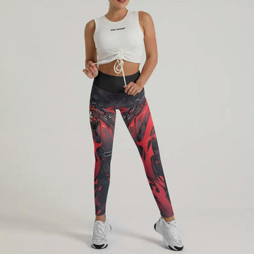 Panda Skull Leggings - BattleFitGear