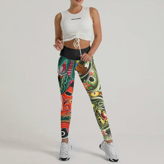 Japanese Viper Oni Leggings - BattleFitGear