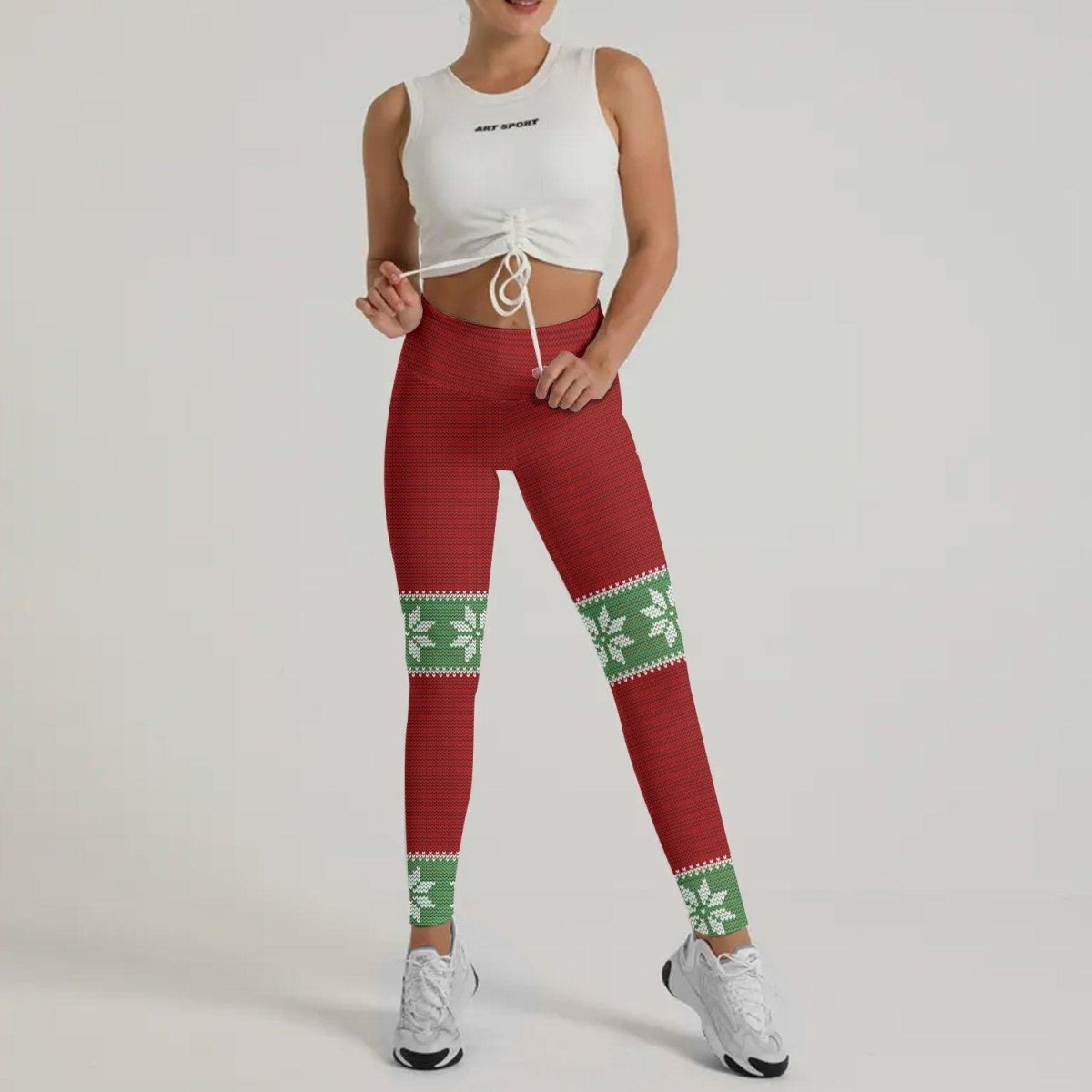 Santa & Satan Christmas Leggings - BattleFitGear