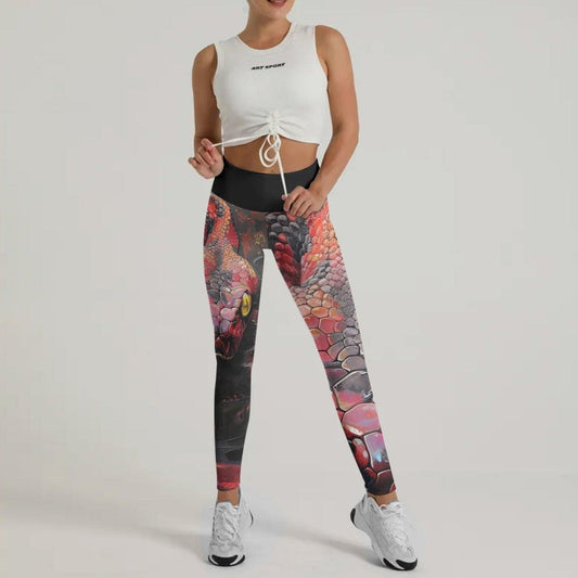 Red Viper Leggings - BattleFitGear